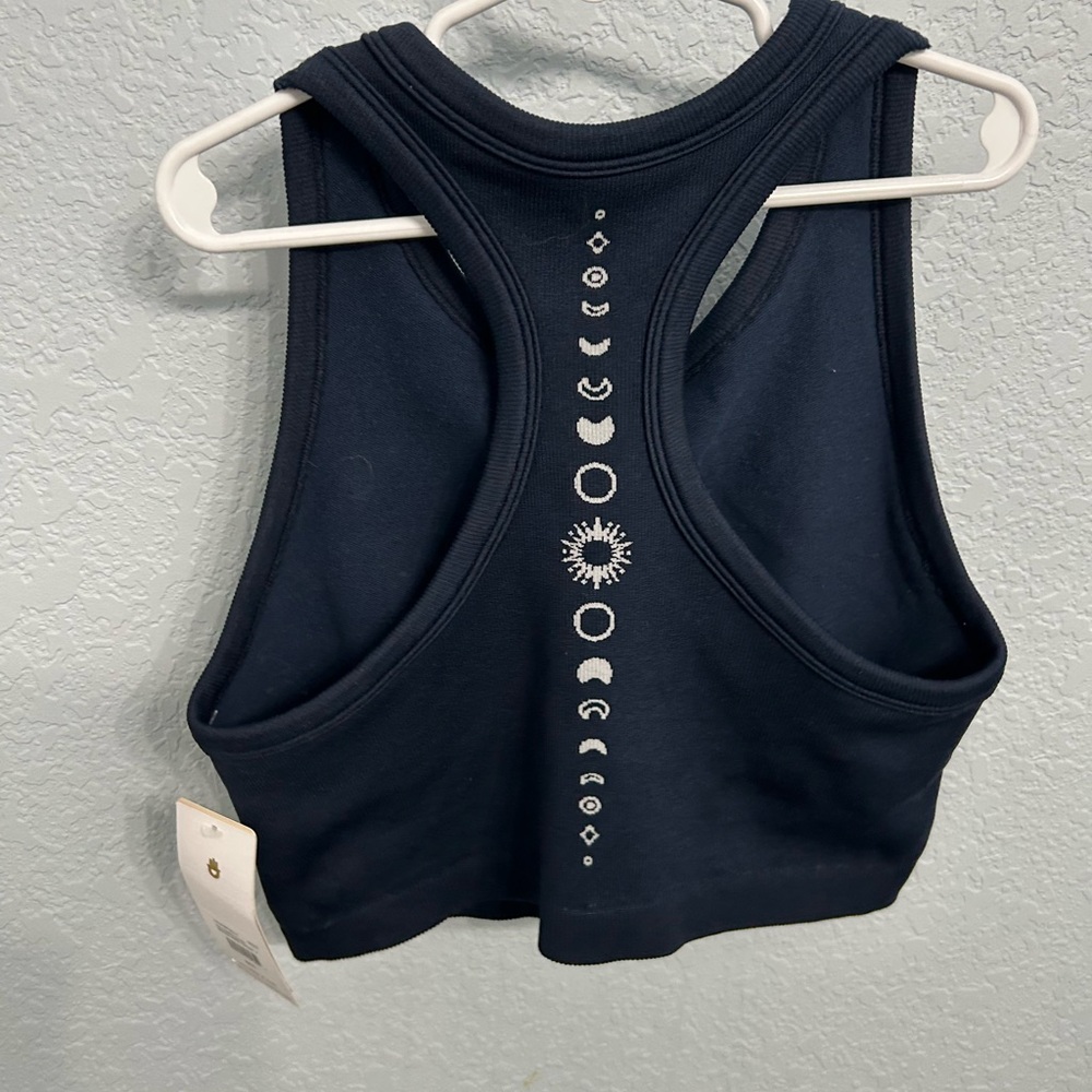 Spiritual Gangster blue sports bra with moon phases medium/Large  NWT